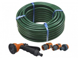 Faithfull PVC Reinforced Hose 30m C/w 4 Fittings & Spray Gun £30.99